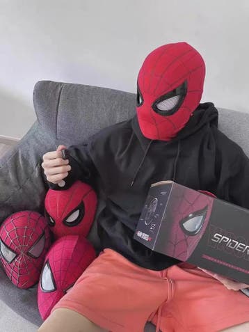 Spiderman Masker met Knipperende Ogen - Ademend & Cosplay Ho, Verzenden, Nieuw