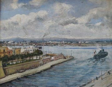 Giorgio Belloni (1861-1944) - Scena marina