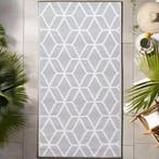 Grijs buitentapijt 190x290 cm duurzaam PP voor terrasen tuin, Verzenden, Nieuw