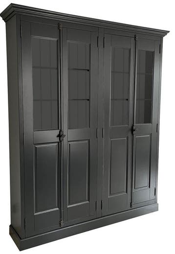 Buffetkast antraciet Aalten 200 x 240cm espagnoletsluiting, Huis en Inrichting, Kasten | Buffetkasten, Ophalen of Verzenden, Nieuw
