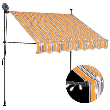 Zonnescherm Blauw/Geel | 41% Korting, Ophalen of Verzenden, Uitvalscherm, Minder dan 150 cm, Minder dan 250 cm