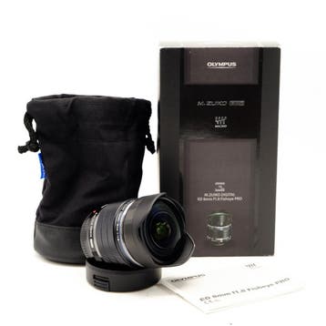 Olympus 8mm F1.8 Fisheye Pro M.Zuiko Digital ED (Occasion), Ophalen of Verzenden, Zo goed als nieuw