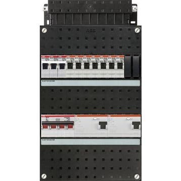 ABB groepenkast 3-fase, 7 groepen, 2 Aardlekschakelaars 4-P,, Ophalen of Verzenden, Nieuw