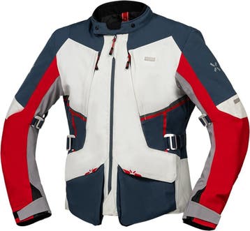 IXS Tourster-STX 1.0 Waterdichte Grijs Blauw Rood Textiele, Nieuw met kaartje, Jas | textiel, IXS, Heren