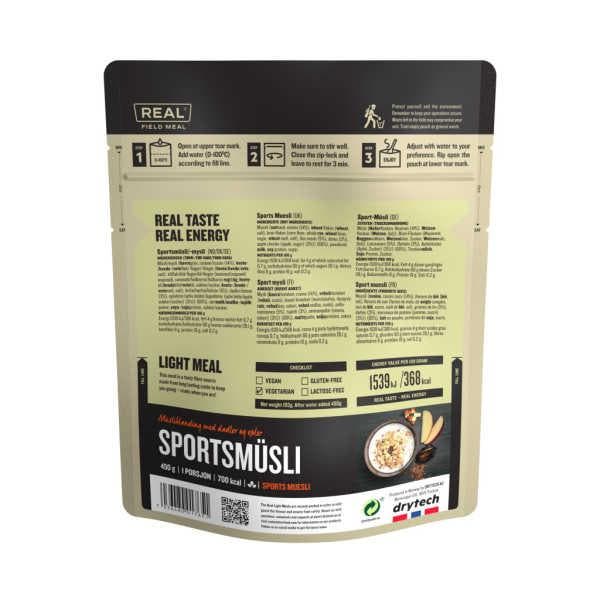 Sport Muesli - 710 kcal - Real Field Meal, Diversen, Levensmiddelen