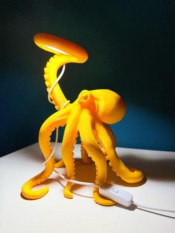 Tafellamp - Plastic - octopus