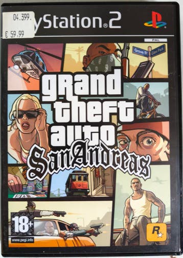 GTA San Andreas PS2 (compleet met boekje + map / poster), Verzenden, Nieuw