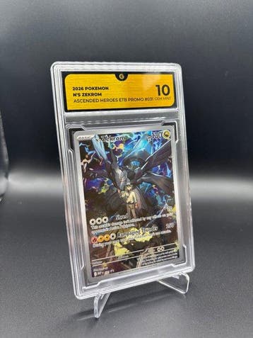 Pokémon - 1 Graded card #031 Ns Zekrom Promo card - GG 10, Hobby en Vrije tijd, Nieuw