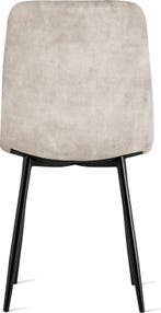 2dekans | Refurna - Velvet Eetkamerstoel Yerevan - Taupe -, Huis en Inrichting, Stoelen, Ophalen of Verzenden, Zo goed als nieuw