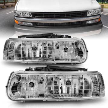 ANZO 1999-2002 Chevrolet Silverado 1500 Crystal Headlights, Auto-onderdelen, Verlichting, Ophalen of Verzenden, Nieuw
