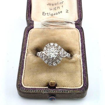 Ring - 18 karaat Witgoud - 0.85ct. tw. Diamant (Natuurlijk), Nieuw