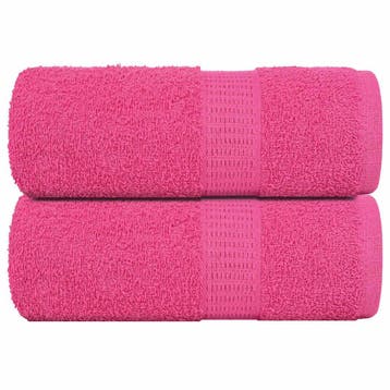 vidaXL Gastendoekjes FROGN 2 st 30x50 cm 360 g/m² roze, Verzenden, Nieuw, Roze