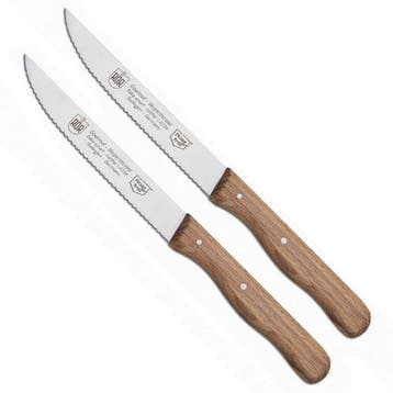 RÖR Solingen Steakmes – Vespermes – Gekarteld – RVS, Ophalen of Verzenden, Nieuw, Rvs of Chroom