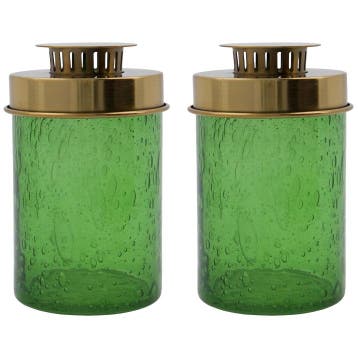 House Doctor Lanterns, Hdomay, Green - Kandelaar - Nieuw in, Nieuw, Ophalen of Verzenden, Metaal, Kandelaar