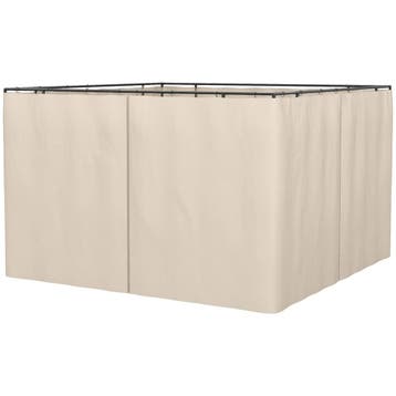 Paviljoen Zijpanelen 3x3m, 302L X 205H Cm, Met Haken, C-Ring, Verzenden