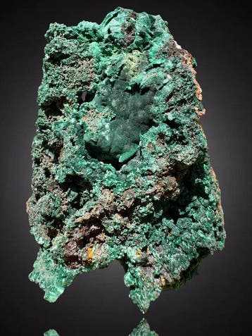 Lichtgevende malachietgeodecentrum Mineralencollectie -