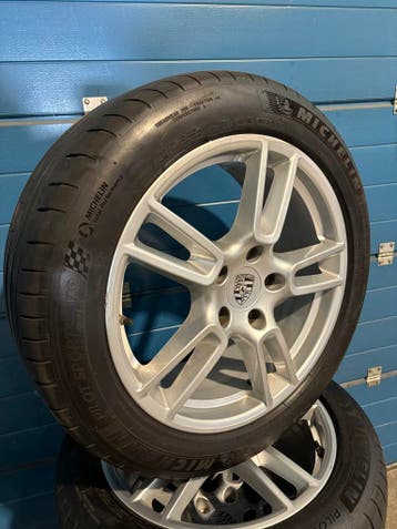 Originele Porsche Panamera 971 19 inch zomer breedset, Gebruikt, 265 mm, Banden en Velgen, Personenwagen