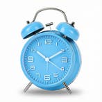 IvoQ Wekker Retro Blauw Stil, Witgoed en Apparatuur, Wekkers, Verzenden, Nieuw