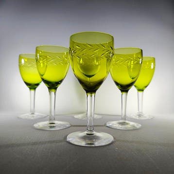 Drinkservies (6) - prachtige kristallen glazen - Kristal