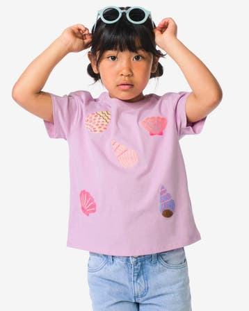 HEMA Kinder T-shirt gehaakt paars, Kinderen en Baby's, Verzenden, Nieuw