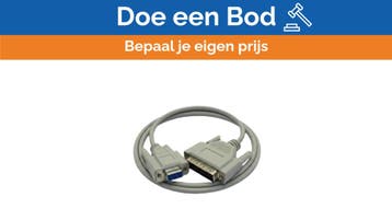 Bieden: AT Serial Data Cable DB9 Female to DB25 Male RS232, Ophalen of Verzenden, Nieuw, Kabel of Apparatuur