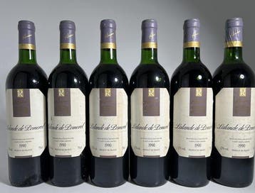 1990 De Rivoyre - Lalande-de-Pomerol - 6 Flessen (0.75, Verzamelen, Nieuw
