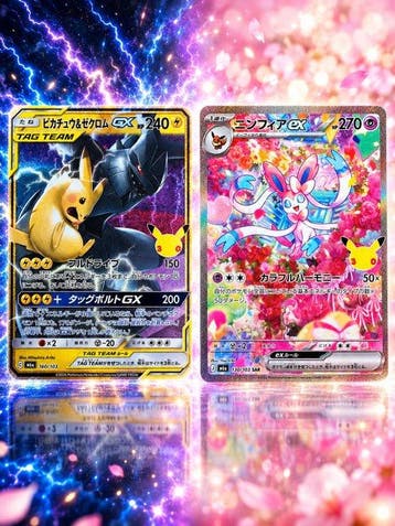 Pokémon - 2 Card - Pikachu 160/103; 130/103 Foil, Full art,, Hobby en Vrije tijd, Nieuw