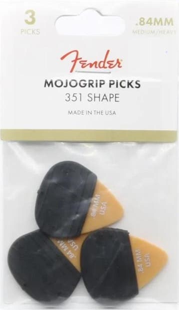 Fender - Mojo Grip - Plectrum - 0.84 mm - 3-pack, Muziek en Instrumenten, Instrumenten | Toebehoren, Ophalen of Verzenden, Nieuw