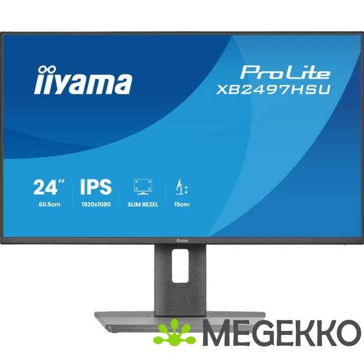 Iiyama ProLite XB2497HSU-B1 24  Full HD IPS monitor, Computers en Software, Monitoren, Nieuw, Verzenden