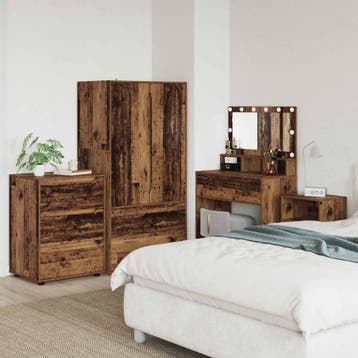vidaXL Opbergkast 60 x 48 x 81 cm Bewerkt hout Oud Hout, Huis en Inrichting, Verzenden, Nieuw