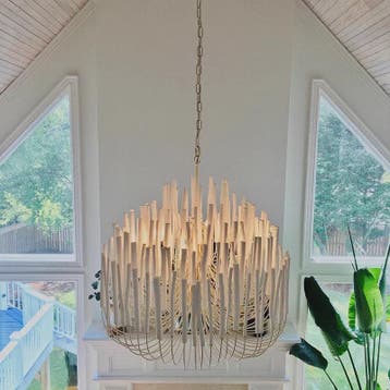 Nordic LogBranch Kroonluchter - Stijlvolle Hanglamp voor Woo, Huis en Inrichting, Verzenden, Nieuw