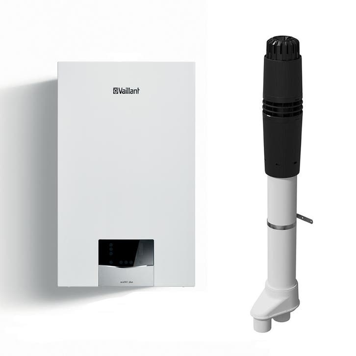 Combi-deal Vaillant EcoTEC Plus 20-26CS CW3 + Dakdoorvoer, Doe-het-zelf en Verbouw, Verwarming en Radiatoren