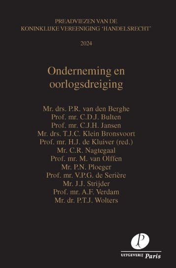 Onderneming en oorlogsdreiging / 2024 / Preadviezen, Verzenden, Zo goed als nieuw, C.D.J. Bulten
