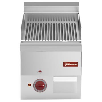 Diamond Bakplaat | PRO 600 | Elektrisch | Gegroefd Oppervlak, Ophalen of Verzenden, Nieuw in verpakking