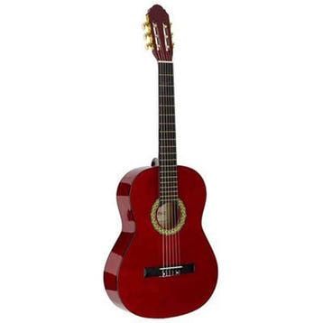 A.Martinez MTC-083/R Klassieke Gitaar 3/4 Wijnrood Hoogglans, Ophalen of Verzenden, Nieuw