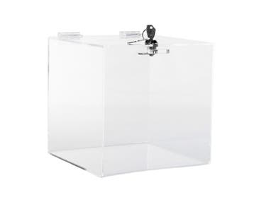 Visitekaartbox Met Slot 200x200x200mm | Displaywinkel.nl, Verzenden, Nieuw in verpakking, Etalage