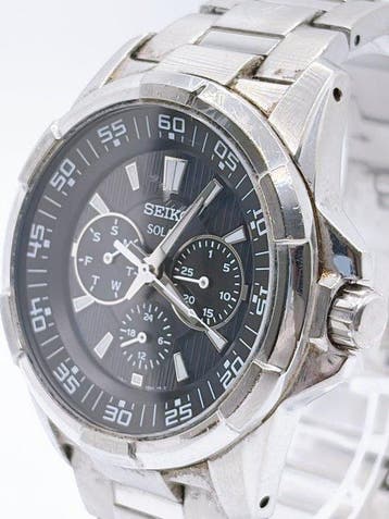 Seiko - seiko solar - Zonder minimumprijs - V14J-0BB0 -