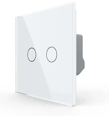 Livolo Touch LED Dimmer – Wit | Dubbele Design Schakelaar, Ophalen of Verzenden, Nieuw, Schakelaar