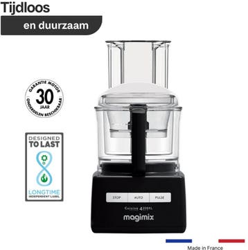Magimix CS 4200 XL Foodprocessor - Keukenmachine - Zwart -, Ophalen of Verzenden, Zo goed als nieuw