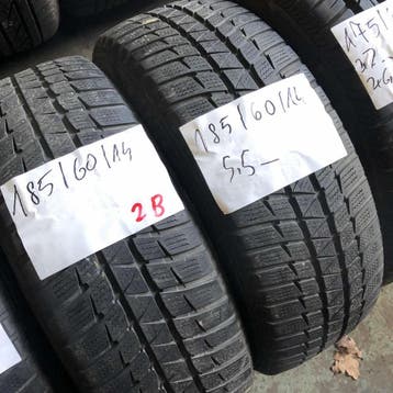 2 x Falken 185-60-14 Winterbanden 5,5mm, 14 inch, Gebruikt, Band(en), Personenwagen