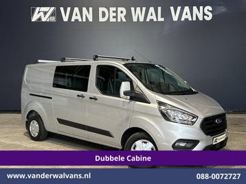 Ford Transit Custom | 2.0 TDCI 131pk L2H1 Dubbele Cabine, Gebruikt, Euro 6, Dealer onderhouden, Ford