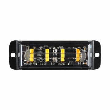 LED bumper flitser - Oranje - 4 LED - R10/R65 - 11cm, Ophalen of Verzenden, Nieuw