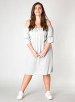 Jurk Yesta Jonita off shoulder 87CM Maat:, Kleding | Dames, Verzenden, Nieuw, Overige kleuren