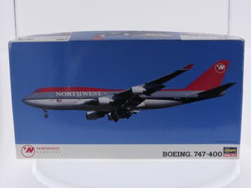 Schaal 1:200 Hasegawa 10174 Boeing 747-400 Northwest Airl..., Ophalen of Verzenden, Nieuw, Hasegawa