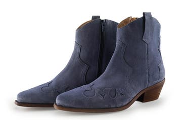 Manfield Cowboy laarzen in maat 40 Blauw, Zo goed als nieuw, Manfield, Verzenden, Blauw