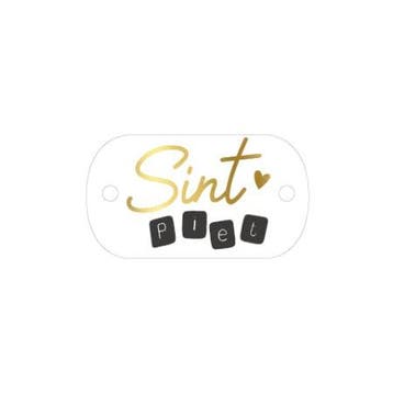 10x cadeaulabel SINT  PIET (Per 10 Stuks, Cadeaulabels), Ophalen of Verzenden, Nieuw
