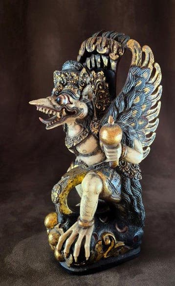 Bali antieke tempel Garuda polychroom - Indonesië (Zonder, Antiek en Kunst