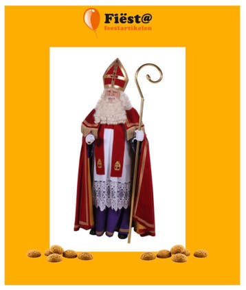 Huur een Sinterklaaspak of pietenpak, Goedkoopste in Regio!, Ophalen, Zo goed als nieuw