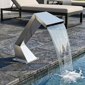 vidaXL Pool Waterval Roestvrij staal 63,5 x 29 x 51 cm, Tuin en Terras, Verzenden, Nieuw