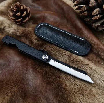 Higonokami Nashiji Tactical Black – Acciaio SK3